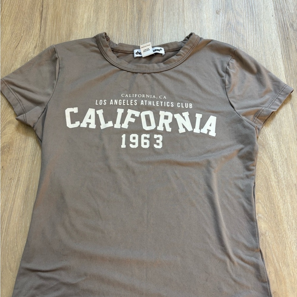 Charlotte Russe Brown California 1963 Tee
